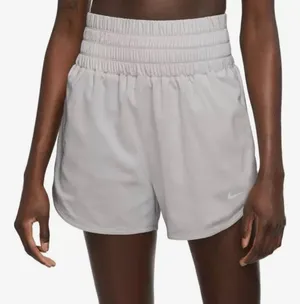 Nike Dri Fit Running Shorts‎ Women Large White Athletic Gym Lightweight thumbnail 1