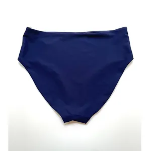 Quince Italian High-Rise Bikini Bottom Swim Deep Navy Blue Size Medium NEW thumbnail 4
