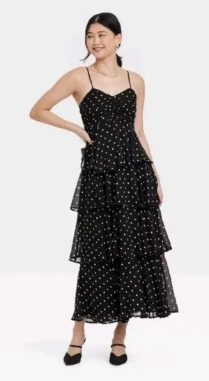 A New Day Maxi Polka Dot Dress thumbnail 1