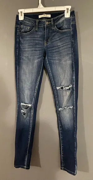 KanCanLow Rise Skinny Distressed Jeans Size 1/24 thumbnail 1