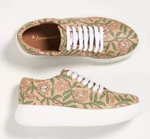 Anthropologie Llani Botanical Platform Sneakers Women's Shoes 40 9 Tropical‎ thumbnail 1