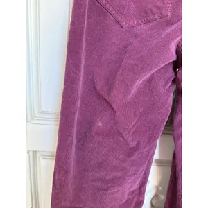 Faherty Women Plum Burgundy Organic Cotton Wide Leg Corduroy Pants Size 25 thumbnail 6