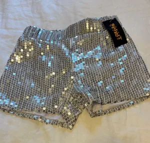 Spirit Silver Sequin High Waist Shorts thumbnail 1