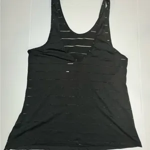 Athleta‎ Side Split Tank Sheer Lined Design Athletic Gym Women's Size M Yoga Run thumbnail 1