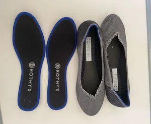 Rothy’s Retired The Flat Black/White Birdseye Print W9.5 Rounded Toe thumbnail 1
