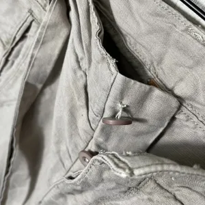 Free People Cream Tan Khaki Linen Blend Tapered Pants Tie Belt Womens Size‎ 4 thumbnail 6
