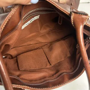 Nine West Women's‎ Brown Leather Shoulder Bag with Zip Closure thumbnail 8