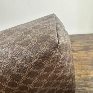 Celine Brown Macadam Toiletry Bag Made In Italy Travel Cosmetic Case Unisex thumbnail 12