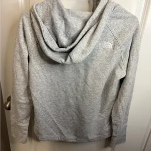 Women grey the North Face full zip hoodie thumbnail 7