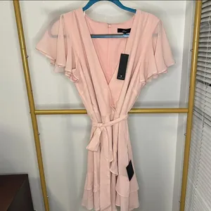 Lulus Sweet Like You Blush Ruffled Mini Dress thumbnail 5