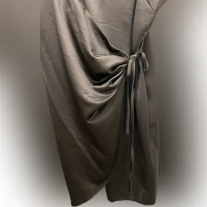 Like New Black Topshop Wrap Dress Size 12 thumbnail 4