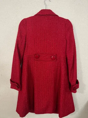 Women’s red peacoat thumbnail 5