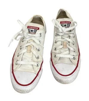 Converse Chuck Taylor All Star Low‎ Top White Sneakers Size 6 Unisex thumbnail 1