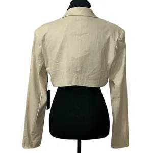 Forever 21 Beige Cropped Blazer(Size Small) thumbnail 2