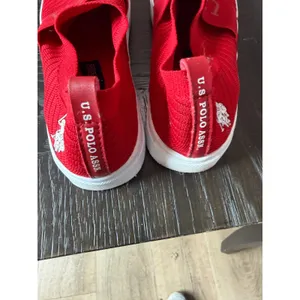 US Polo Assn Womens Fritz-K Red Knit Slip On Sneakers Size 7.5 NW8712 thumbnail 2