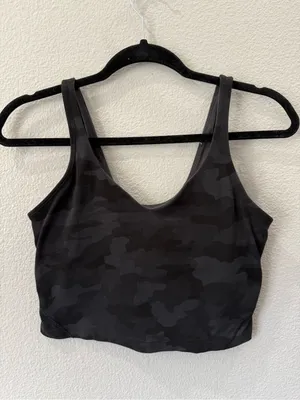 lululemon athletica Black Camo Longline Bralette thumbnail 3