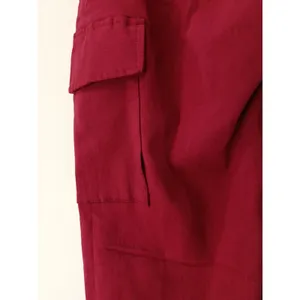 Faden Women’s Cargo Jogger Pants Burgundy Size Medium thumbnail 14