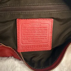 y2k Coach Red Convertible F12322 Hobo Shoulder Bag Crossbody thumbnail 9