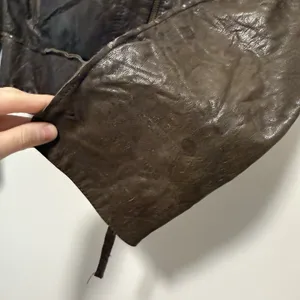 AllSaints Brown Leather‎ Lana Moto Biker Jacket Size 12 thumbnail 4