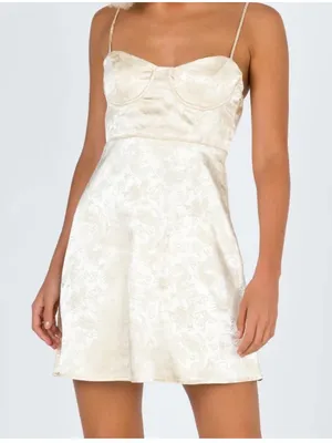 Princess Polly Champagne Pop Mini Dress. thumbnail 2