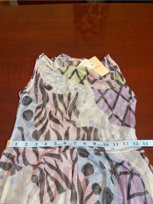 Free People x Mola Mola Disco Alley Maya Dress Sheer Tulle Mesh Sz M Resortwear thumbnail 7