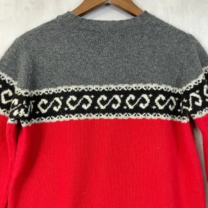 NorthWestBlue Women Fair Isle Lambswool Sweater Size S Nordic Apres Ski‎ Cabin thumbnail 7