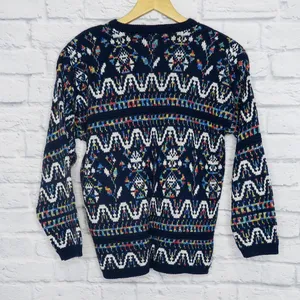 Vintage 70s Bramble Lane Rainbow Geometric Sweater thumbnail 3