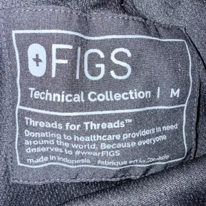 Figs Technical Collection Women's Black Jogger Scrub Pants Nursing Doctor Sze M thumbnail 4