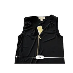 Michael Kors Basics Stretch Jersey LBD Black Sleeveless Dress‎ SMALL Classic thumbnail 7
