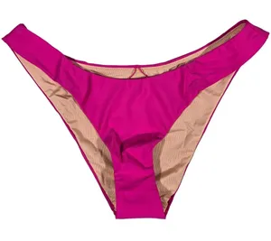 J. Crew Curved-waist cheeky‎ bikini bottom Radiant Fuchsia S NWT thumbnail 1