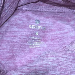 NEW Apana Mauve Fleece Lined Long Sleeve Top Women’s Medium thumbnail 2