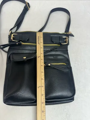 Classic Black Crossbody Shoulder Bag thumbnail 4