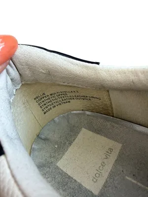 DOLCE VITA Nellie Rose Gold White Sneakers SIze 8.5 thumbnail 4