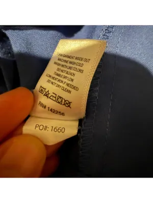 Figs Casma 3 Pocket Scrub Top XS in Denim Blue thumbnail 4