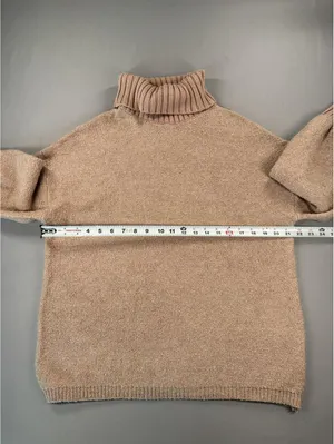 Altar'd State | Extra Small | Pink Chunky Sweater Turtleneck thumbnail 3