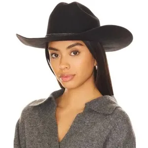 NWT Lack of Color The Ridge Black Felt Hat Size Small 55CM thumbnail 1