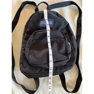 JanSport Half Pint Mini Backpack Day Bag for Travel Black Back To School Fun EUC thumbnail 3