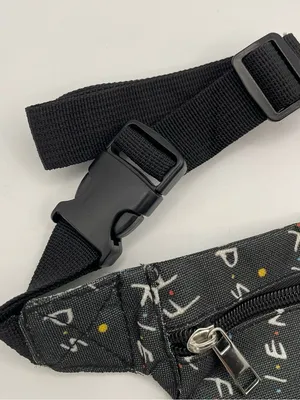 Friends TV show fanny pack multicolor Black thumbnail 5
