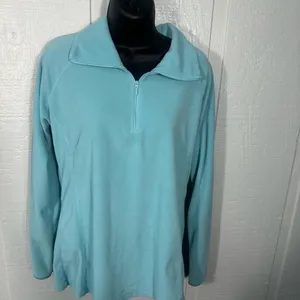 Columbia Women's Glacial Half Zip Long Sleeve Fleece Pullover Size Large EUC thumbnail 2