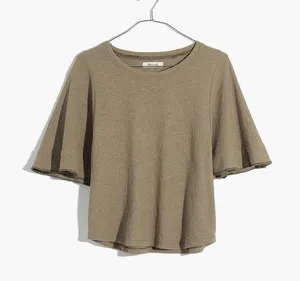 Madewell Texture & Thread Flutter-Sleeve Top Size M thumbnail 4