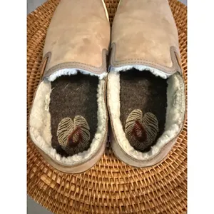 Olukai Pehuea Heu Tan‎ Leather Shearling Lined Slip On Shoes 20391-TGTG Womens 9 thumbnail 5
