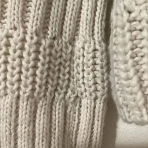 Aeropostale Cottagecore Chunky Knit Cream Oversized Turtleneck Sweater Small thumbnail 8