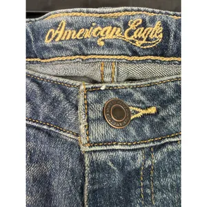 American Eagle Skinny Flare Bootcut Low Rise Full Length Jeans Stretch 4 Blue thumbnail 7