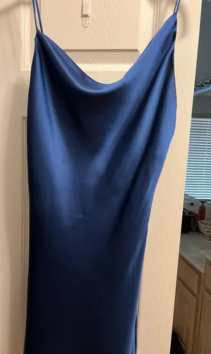 Native Daughters Blue Silk Mini Dress thumbnail 1