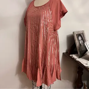 Free People Chiffon Embellished Mini Dress Size Medium thumbnail 10