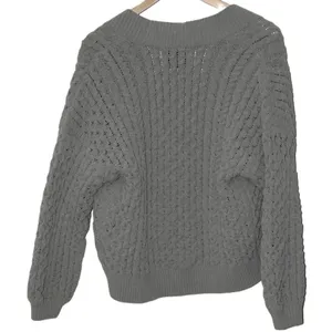 Womens Abercrombie & Fitch Soft AF Green Ribbed Knit Cardigan Sweater Size Small thumbnail 2