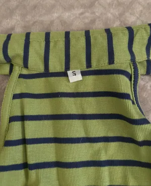 Green Striped Button Up Dress thumbnail 2