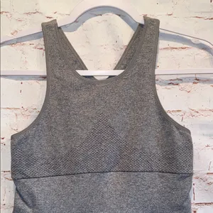 Free People FP movement Gray Sleeveless Romper active large shorts onesie thumbnail 2
