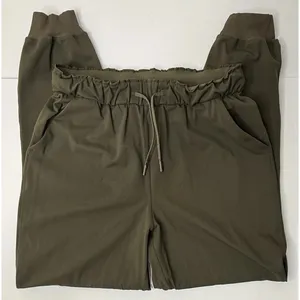 Lululemon Womens Size 8 Dark Olive Green Jogger Pants Athleisure High Rise Gym‎ thumbnail 1