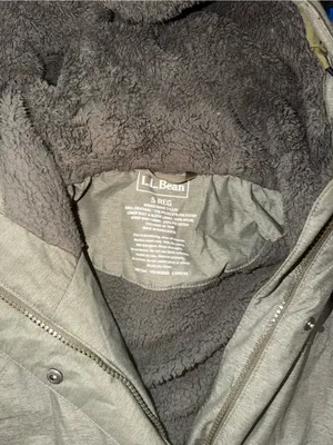 Nice L.L. Bean Quilted Fleece Lined Long Parka Green thumbnail 4